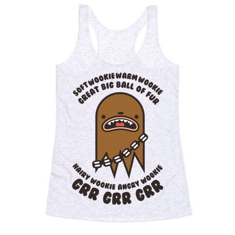 Soft Wookie Warm Wookie Racerback Tank Top