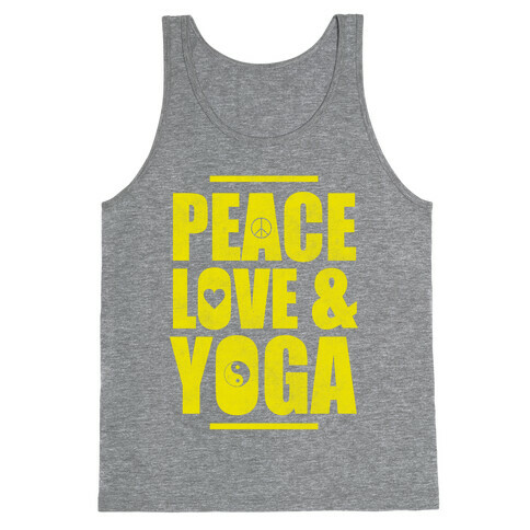 Peace Love Yoga Tank Top