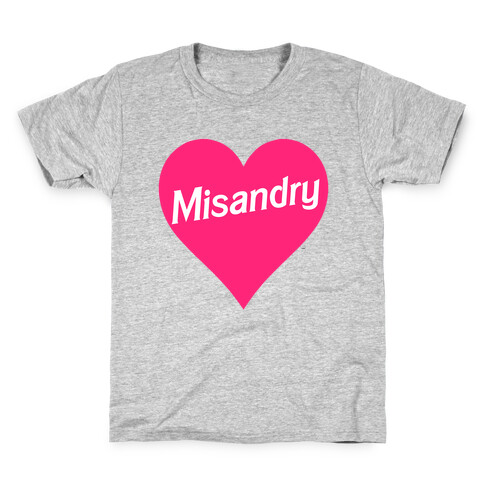 Misandry Heart Kids T-Shirt