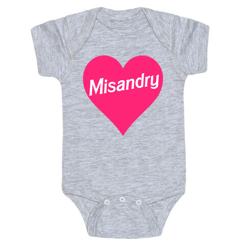 Misandry Heart Baby One-Piece