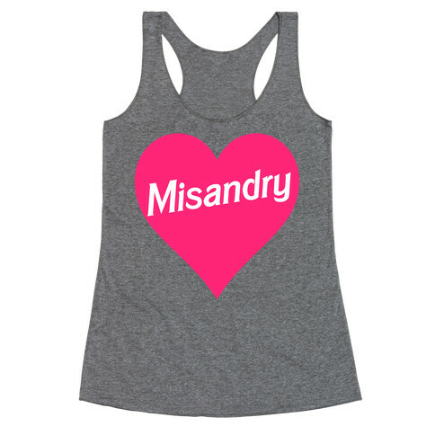 Misandry Heart Racerback Tank Top