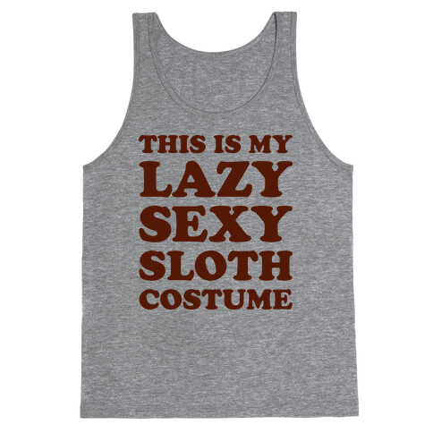 This Is My Lazy Sexy Sloth Costume Tank Top