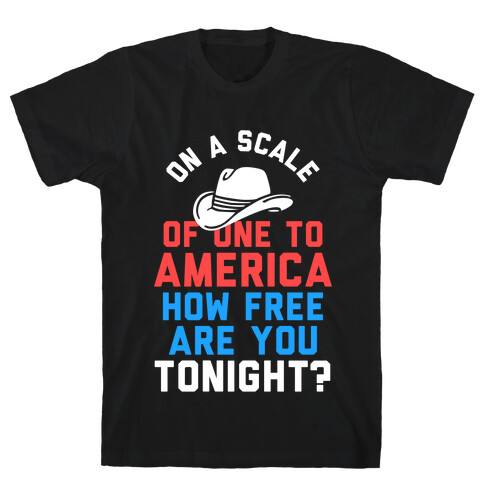 On a Scale of One To America (White Ink) T-Shirt