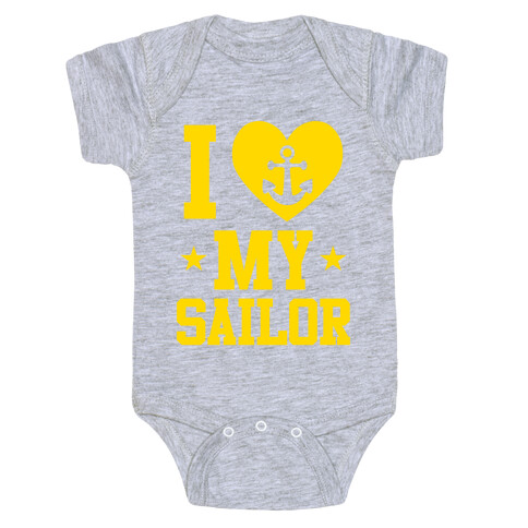 I Love My Sailor Baby One-Piece