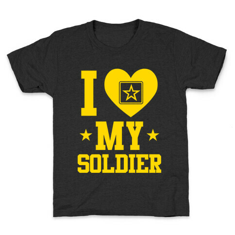 I Love My Soldier Kids T-Shirt