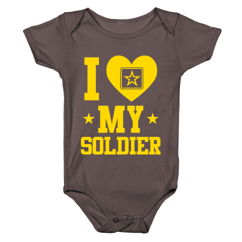 I Love My Soldier Baby One-Piece