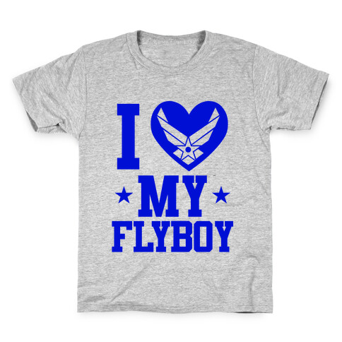 I Love My Flyboy Kids T-Shirt