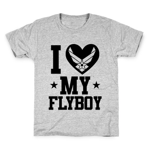 I Love My Flyboy Kids T-Shirt