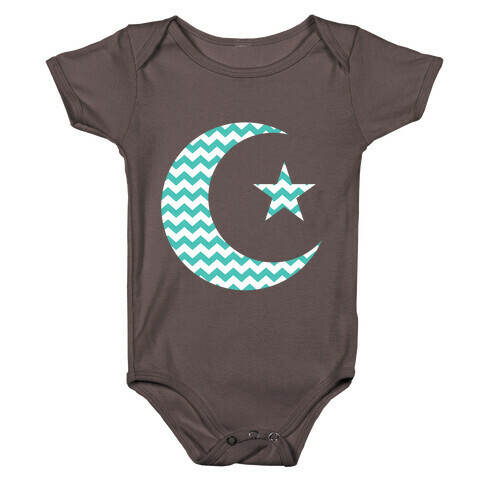 Star And Crescent Baby One-Piece