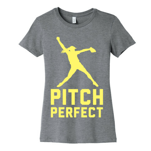 Softball Pitch Perfect Womens T-Shirt