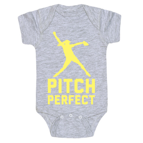 Softball Pitch Perfect Baby One-Piece