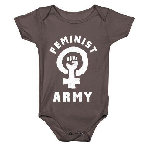 Feminist Army Baby One-Piece