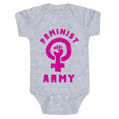 Feminist Army Baby One-Piece