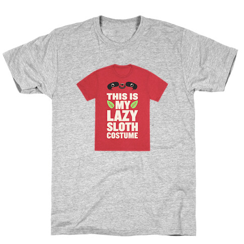 Lazy Sloth Costume T-Shirt