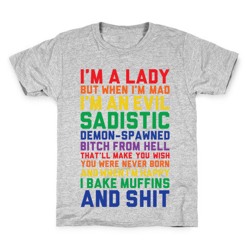 I'm A Lady Kids T-Shirt