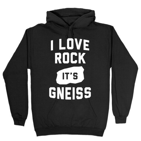 I Love Rock Hooded Sweatshirt