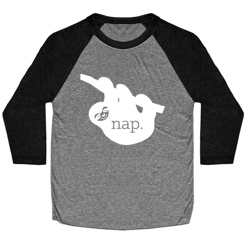 Sloth Nap Baseball Tee