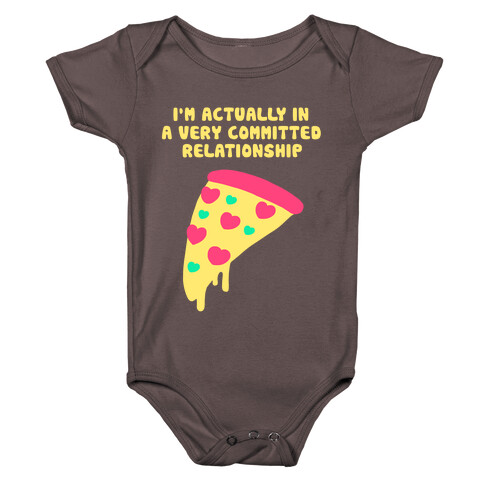 Pizza Relationship Baby One-Piece