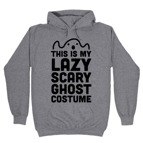 Lazy Scary Ghost Costume Hooded Sweatshirt