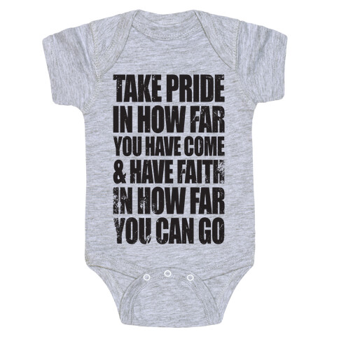 Take Pride & Have Faith Baby One-Piece