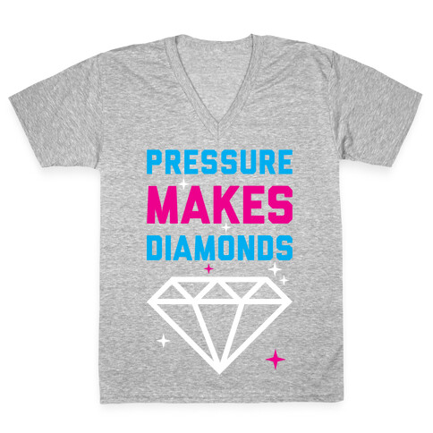 Pressure Makes Diamonds V-Neck Tee Shirt