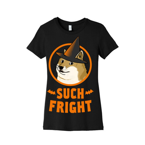 Doge: Such Fright! Womens T-Shirt