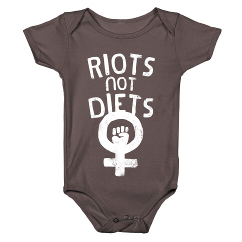 Riots Not Diets Baby One-Piece
