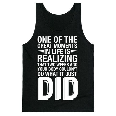Realizing Great Moments Tank Top