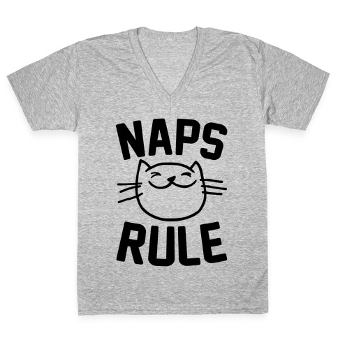 Naps Rule V-Neck Tee Shirt