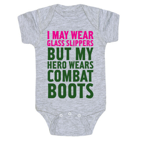 Glass Slippers & Combat Boots Baby One-Piece