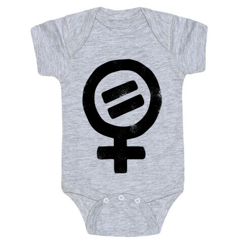 Vintage Women's Rights Logo Baby One-Piece