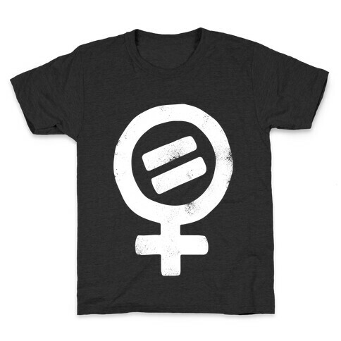 Vintage Women's Rights Logo (White Ink) Kids T-Shirt