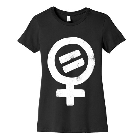 Vintage Women's Rights Logo (White Ink) Womens T-Shirt