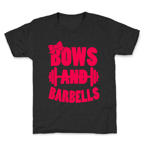 Bows and Barbells Kids T-Shirt