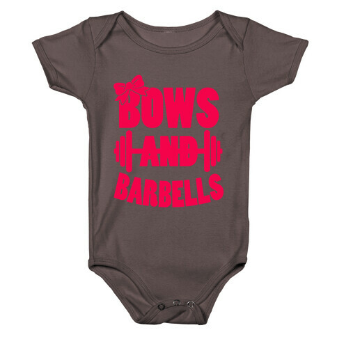 Bows and Barbells Baby One-Piece