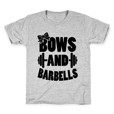 Bows and Barbells Kids T-Shirt