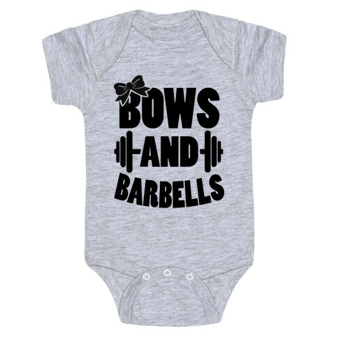 Bows and Barbells Baby One-Piece