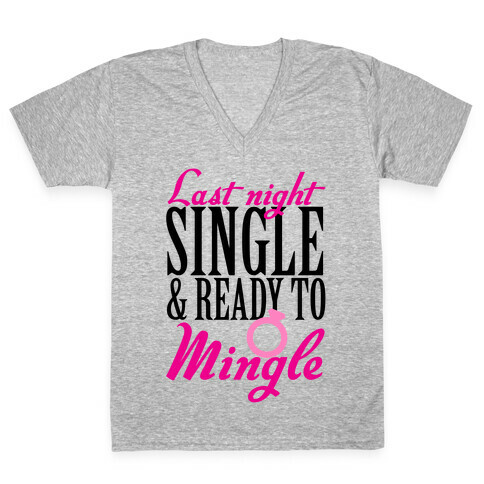 Last Night Single V-Neck Tee Shirt