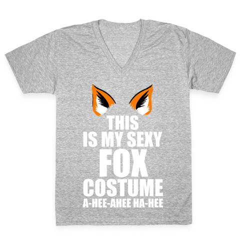 This is My Sexy Fox Costume V-Neck Tee Shirt