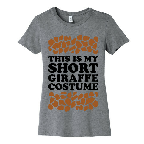 Short Giraffe Costume Womens T-Shirt