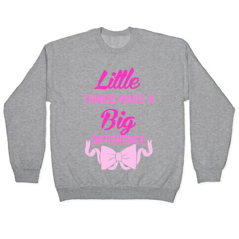 Little Things Make A Big Difference Pullover