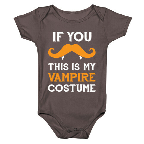 This My Vampire Costume (If You Mustache) Baby One-Piece