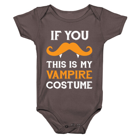 This My Vampire Costume (If You Mustache) Baby One-Piece