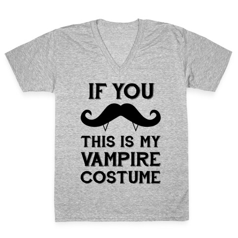 This Is My Vampire Costume V-Neck Tee Shirt