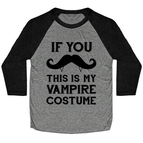 This Is My Vampire Costume Baseball Tee