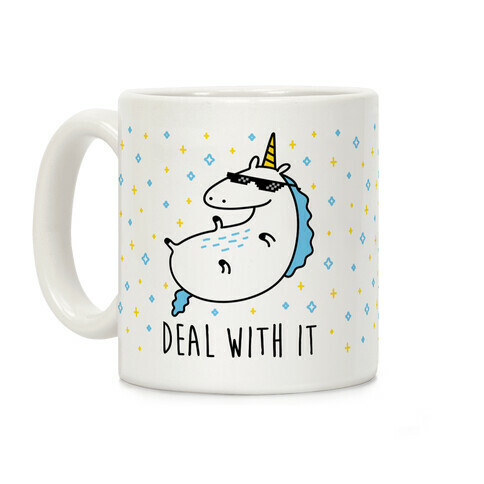 Deal With It Unicorn Coffee Mug