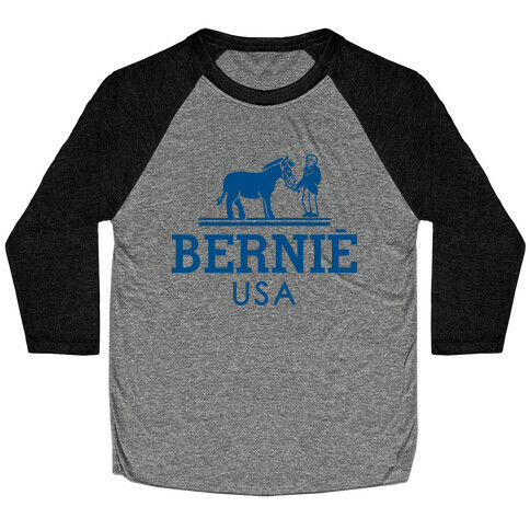 Bernie Sanders USA Fashion Parody Baseball Tee
