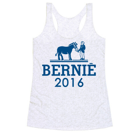 Bernie Sanders 2016 Fashion Parody Racerback Tank Top
