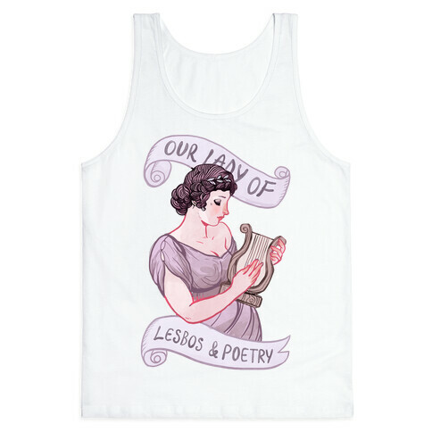 Sappho: Our Lady of Lesbos & Poetry Tank Top