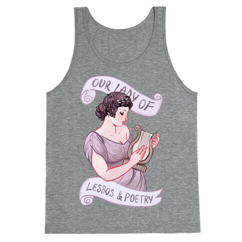 Sappho: Our Lady of Lesbos & Poetry Tank Top